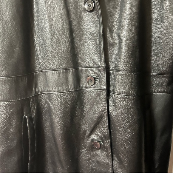Wilson’s Black Leather Coat - Picture 2 of 6